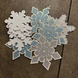 Glittery Snowflake Ornaments